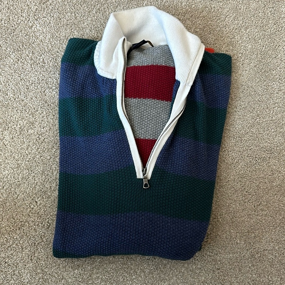 Brooks brothers size L zip up rugby